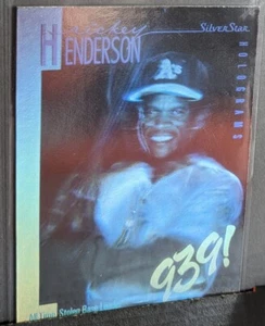 1991 Field Of Vision Rickey Henderson Holo All-Time Stolen Base Leader Oakland - Bild 1 von 4