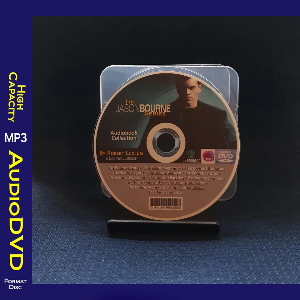 The JASON BOURNE Series By Robert Ludlum - 14 MP3 Audiobook Collection — 第 1/1 张图片