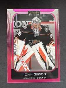 2021-22 O-Pee-Chee Platinum Matte Pink John Gibson #17 - Picture 1 of 2
