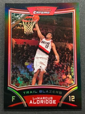 2008-09 Bowman Chrome - LaMarcus Aldridge #84 Trail Blazers - Refractor /499 - Image 1 of 2