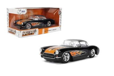 Jada Giocattoli Bigtime Muscolo 1:24 1957 Chevy Corvette Modellino Auto – - Immagine 1 di 4
