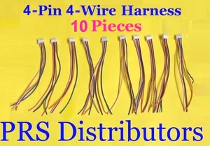 10 Pieces DEI VIPER PYTHON AVITAL 4-Pin 4-Wire ALARM REMOTE START WIRING HARNESS - Picture 1 of 4