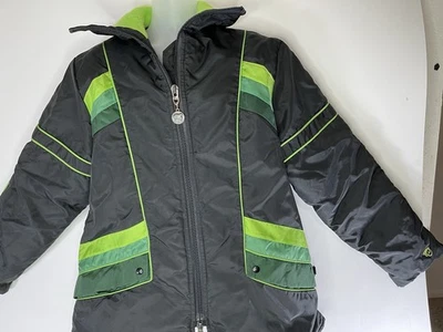 Vtg Arctic Cat Arcticwear Snowmobile Jacket Coat Black Green Mens  L Foto 1 de 4