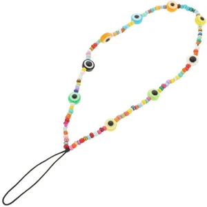 Chaîne du diable perlée téléphone breloque jolie lanière bracelet - Photo 1 sur 12