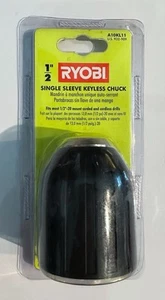 RYOBI 1/2” Single Sleeve Keyless Chuck A10KL11 Fits Most 1/2" - 20 Mount Drills - Picture 1 of 5