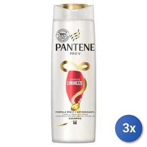 3x Pantene Shampoo 225 Ml. Lunghezze Infinite - Foto 1 di 3