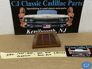 NEW 1965 - 1966 CADILLAC DASH IN-CAR TEMP SENSOR GRILL COVER TRIM - BROWN - Picture 1 of 9