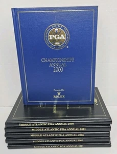 PGA Championships Annual 2000 & Middle Atlantic PGA Annual Book Lot 6, 2000-2011 - Foto 1 di 13