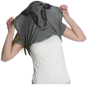 Camiseta abatible para mujer Ask Me About My Cow divertida animal de granja lecheros - Imagen 1 de 21