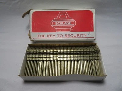 (50X) Schlage 35-101-E Keyway Nickle Silver 6 Pin Key Blanks - Image 1 of 4