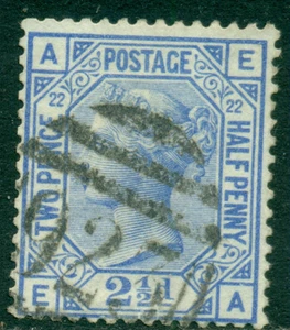 GREAT BRITAIN SG-157, SCOTT # 82, USED, PLATE #'s 21 OR 22, FINE, GREAT PRICE! - Picture 1 of 7