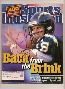 ryan leaf Autographed sports illustrated Signed Chargers - Picture 1 of 1