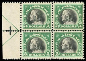 momen: US Stamps #524 Mint OG NH Arrow Block of 4 VF PF Cert LOT #91000-6 - Picture 1 of 2