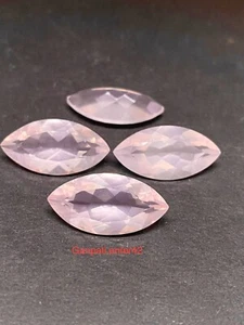 Natural Rose Quartz Faceted Marquise Cut 20x10 MM Calibrated Loose Gemstone E - Picture 1 of 7