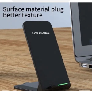 Wireless Charger Fast Charging Stand Dock For Samsung iPhone Android Cell Phone - Picture 1 of 5