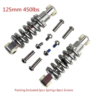 Motorcycle Suspension Shock 125mm 450LBS Scooter Bicycle Shocker Spring Absorber - Foto 1 di 8