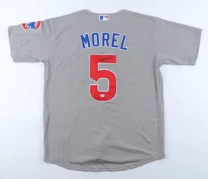 Christopher Morel Signed Chicago Cubs Jersey (PSA COA) 2022 Rookie Star 3rd Base - Picture 1 of 8