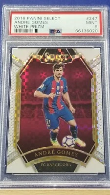 Andre Gomes - 2016 Panini Select White Prizm   PSA 9   #63/99 - Image 1 of 2