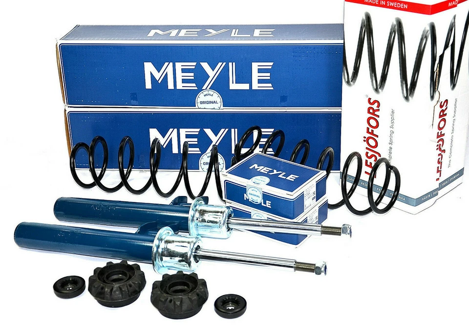 SMART FORTWO 451 2x MEYLE STOßDÄMPFER VORNE + FEDERN + MEYLE FEDERBEINLAGER - Bild 1 von 1