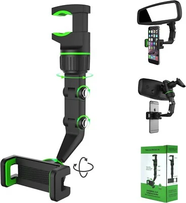 Soporte para teléfono con espejo retrovisor multifuncional TooCust, giratorio y retráctil Foto 1 de 4