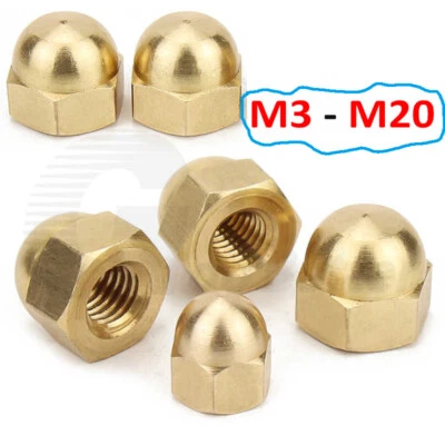 Hutmuttern Hutmutter Mwssing Hutmuttern M3 M4 M5 M6 M8 M10 M12 M14 M16 M18 M20 - Bild 1 von 4