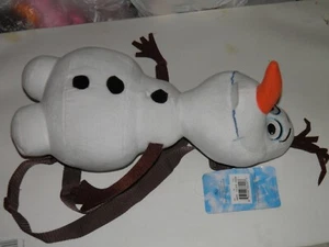 Disney’s Frozen Original Olaf Plush Backpack Brown Strap Soft Stuffed 18” - Picture 1 of 2