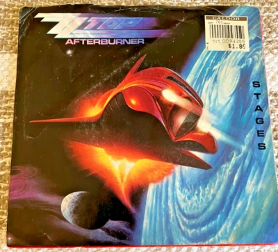 Z Z TOP "STAGES/Can't Stop Rockin""45 W/PS Play tested VG+ - Image 1 of 4