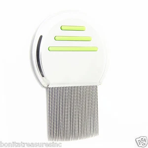 New Lice Metal Comb Nit Head Stainless Steel Long Teeth Terminator FREE S&H G - Picture 1 of 4