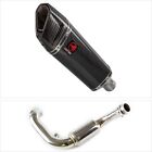 Lextek Exhaust System Stainless Steel 300mm Exhaust for BMW G310 R / GS 16-20