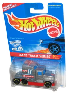 Hot Wheels Race Truck Series 2/4 Red & Silver Kenworth T600 Toy #381 - Picture 1 of 1