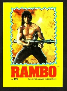 RAMBO FIRST BLOOD PART II STICKER CARD 21 - Bild 1 von 3