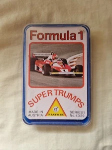 Vintage Formula 1 Playing Cards card game SUPER TRUMPS Piatnik full set RARE - Picture 1 of 4
