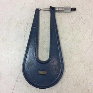 M&W 0 - 1" Sheet Metal/Deep Throat Micrometer 6" Throat with Reduced Spindle - Picture 1 of 6