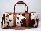 100% Natural COWHIDE Duffel Bag Hair On Leather TRAVEL Bag Luggage Bag SA-774