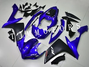 For YZF R1 2007-2008 Matte Black Blue ABS Injection Mold Bodywork Fairing Kit - Bild 1 von 9