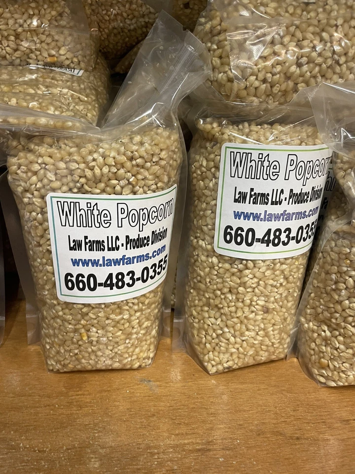 White  Butterfly Popcorn Kernels, Non-GMO (6# Total - Image 1 of 1