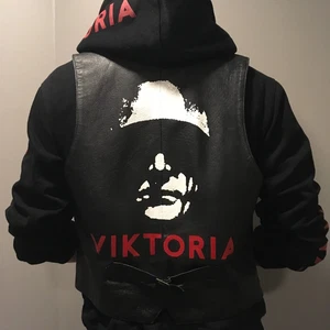 Marduk - VIKTORIA - Hand-painted leather/biker/battle vest - Zdjęcie 1 z 9