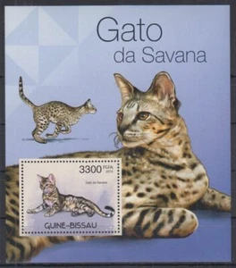 G631. Guinea-Bissau - MNH - 2012 - Naturaleza - Animales - Gatos - Bl. - Imagen 1 de 1