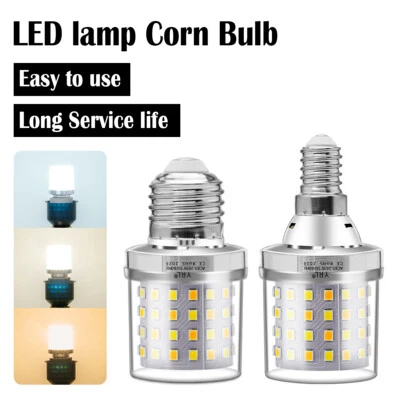Mini LED Corn Bulb E27 E26 E14 E12 B22 B15 9W Living Room 2835SMD Chip - Image 1 of 4