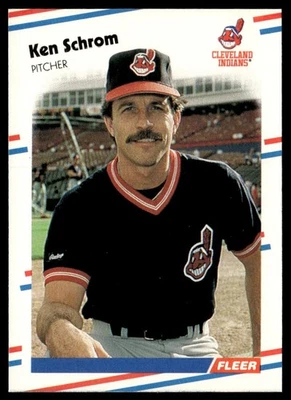 1988 Fleer Ken Schrom Cleveland Indians #614 - Image 1 of 2