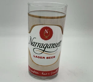 NARRAGANSETT Shell Beer Glass Hi Neighbor Jaws Gansett RARE Fast Free Shipping! - Picture 1 of 6