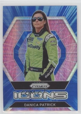2022 Panini Prizm Icons Blue & Carolina Blue Hyper Prizm Danica Patrick #86 - Image 1 of 2