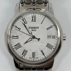 TISSOT T033410A Quartz White Dial Stainless Steel Watch 39mm Near Mint Condition - Picture 1 of 8