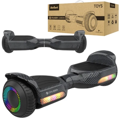 REBEL ELECTRO Elektro-Skateboard Hoverboard 6,5" LED Rebel für Kinder Erwachsene