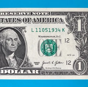 November 5, 1934 / 11 May 1934 (L 11051934 K) BIRTHDAY $1 One Dollar Bill *UNC* - Picture 1 of 4