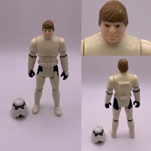 Kenner Vintage Star Wars Luke Skywalker Stormtrooper 1984 Ultimi 17 Figure Elmetto - Foto 1 di 16