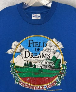 Camiseta vintage de los 90 Field of Dreams promoción de película puntada única XL 23,5”x30” - Imagen 1 de 9