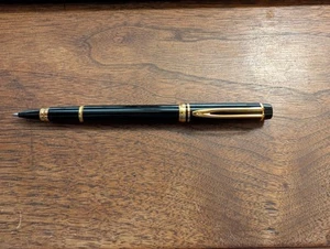 Vintage Waterman Ball Point Pen Le Man 100 Black with Gold Filled Trim - Picture 1 of 2