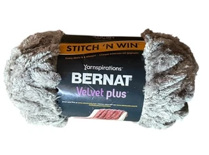Bernat Velvet Plus Yarn Silver Gray Super Bulky 10.5oz 78yd New Skein - Picture 1 of 7