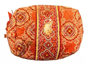 Vera Bradley Make-up Kosmetiktasche Damen gesteppt Reißverschluss orange gefüttert Beutel - Bild 1 von 11